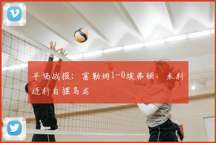 半场战报：富勒姆1-0埃弗顿，米科连科自摆乌龙